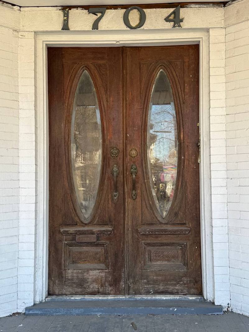 Historic wood door before restoration by WoodRestora