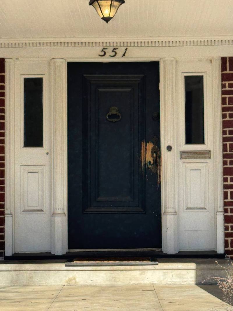 Historic wood door before restoration by WoodRestora