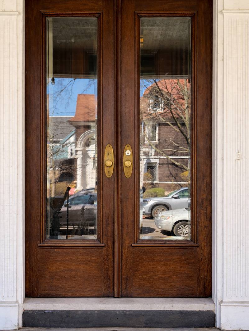 Historic wood door after restoration by WoodRestora