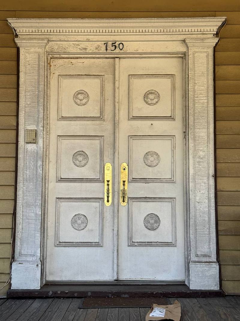 Historic wood door before restoration by WoodRestora